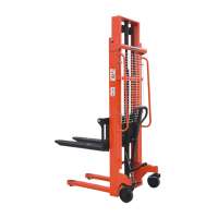 1000kg 3m Manual Stacker Hydraulic Forklift Cheap Factory Price