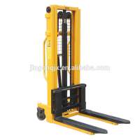 high quality manual forklift truck of hand operated stacker for lifting