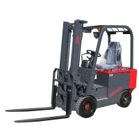 Electric double pallet 1.5 ton forklift with battery used forklift truck